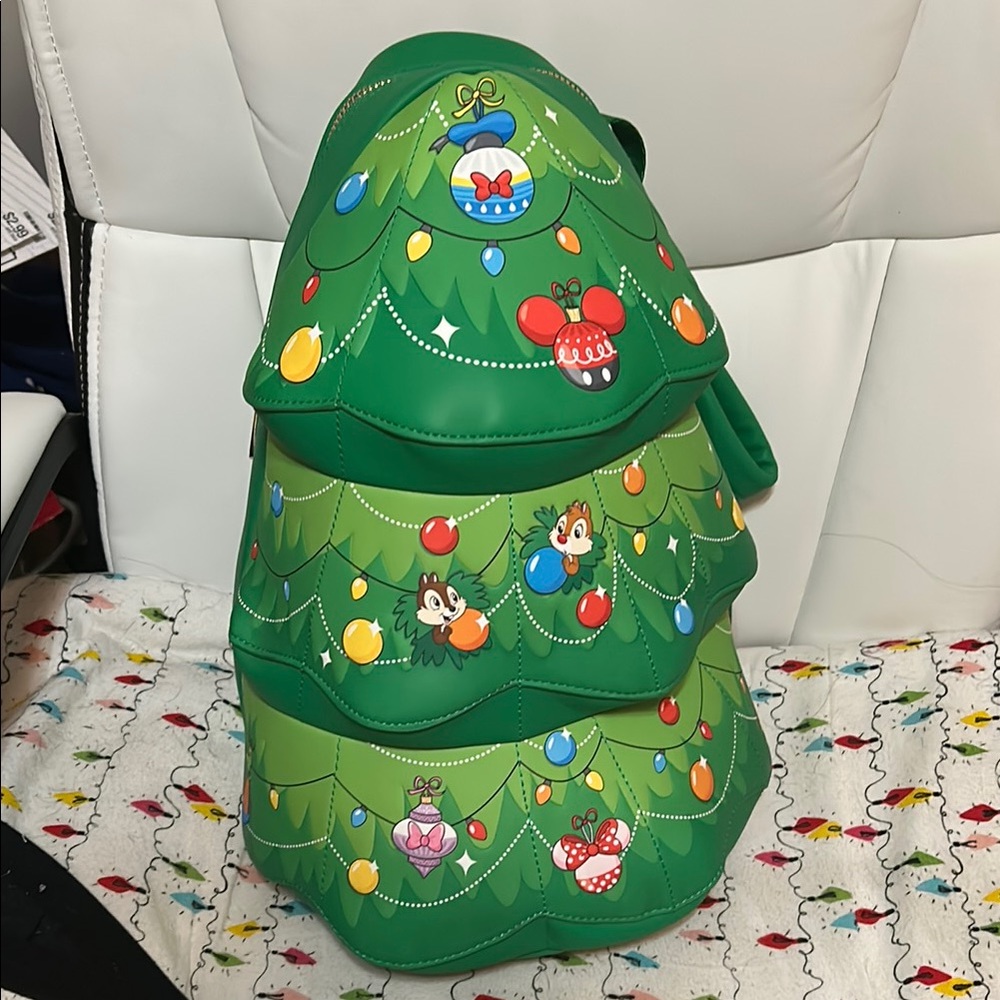 Loungefly Green Disney Chip and Dale Backpack